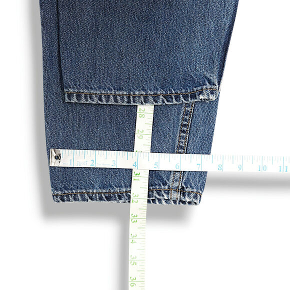 Levi’s 560 Comfort-Fit Taper Jean W34 L32 Dark Stonewash Loose Baggy Y2K Vintage - Picture 10 of 11